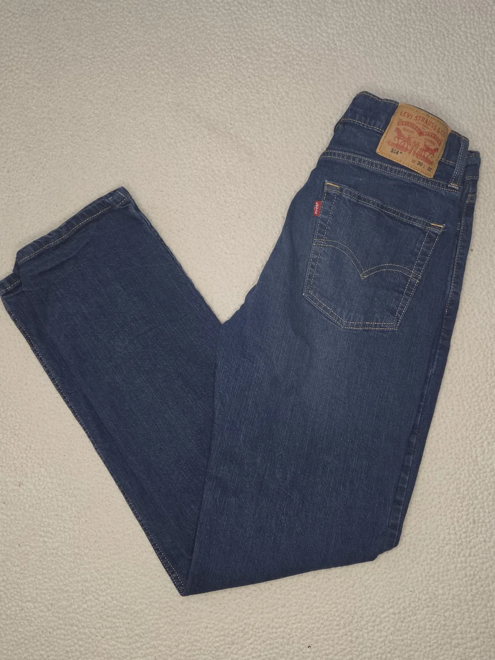 Levi's 514 Men's Navy Straight-Leg Jeans Size 30x32
